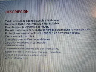 Chaqueta moto Spidi Talla M