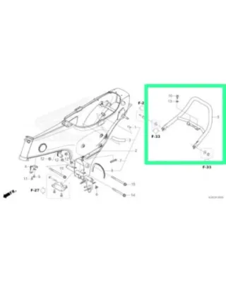 Asidero trasero Honda DAX 125