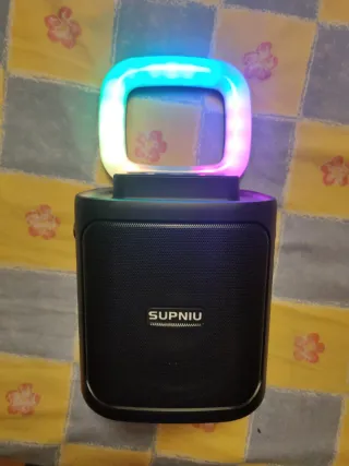 Altavoz SUPNIU S50-2 Karaoke con 2 Micrófonos