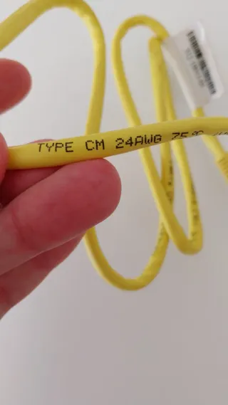 Cable Ethernet Amarillo 151cm