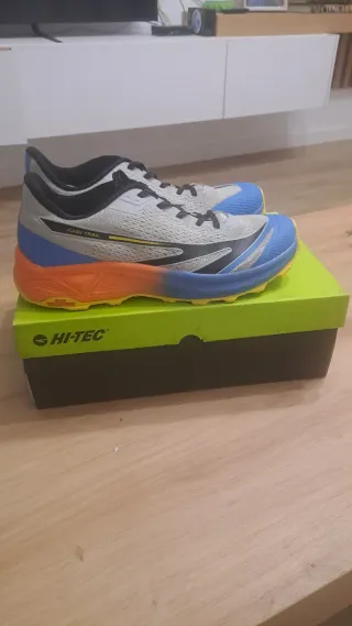 Zapatillas Trail HI-TEC Azul Naranja talla 43 EU
