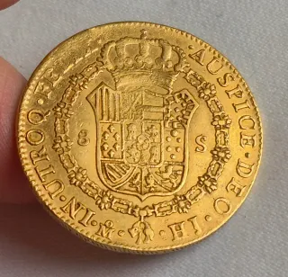 8 Escudos Oro Fernando VII 1810 México,
