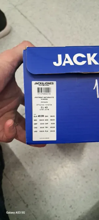 Zapatos Jack & Jones Negros y Blancos