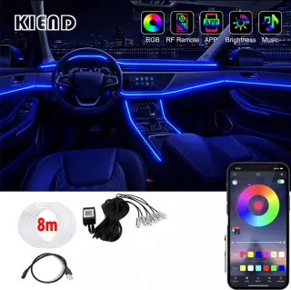 Tiras LED Multicolor Coche Salpicadero y Puertas