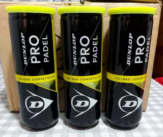 Pelotas Pádel Dunlop Pro Padel Nuevas.