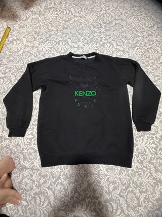 Sudadera Kenzo Negra con Logo Tigre
