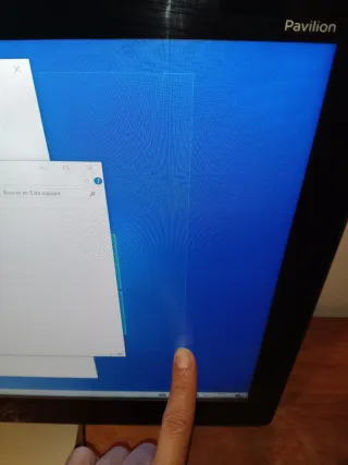 Ordenador HP all one Táctil.