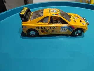 Modellino Auto Peugeot 405 turbo 16 Gialla Rally