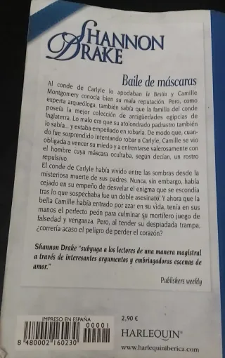 Libro Baile de Máscaras - Shannon Drake