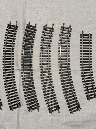 Binari per plastico ferroviario anni '80