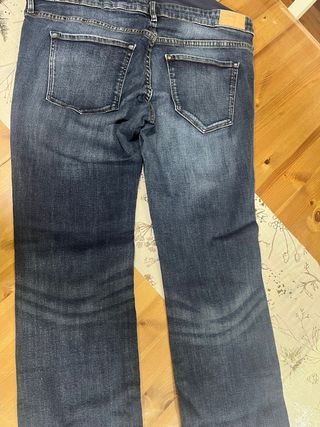 Pantalón premamá azul talla  44/46