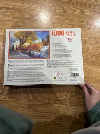 Puzzle 1000 piezas OUSDY gato durmiendo