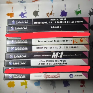 LOTE DE 7 JUEGOS DE NINTENDO GAMECUBE PAL ESPAÑA