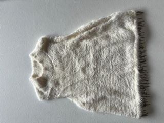 Top Zara Niña Blanco Peluche