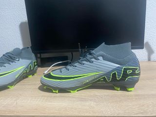 Botas de fútbol grises y verdes Ofertas al dm