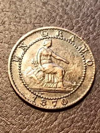Moneda 1 Céntimo 1870