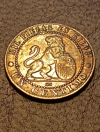Moneda 1 Céntimo 1870