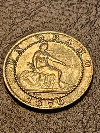 Moneda 1 Céntimo 1870