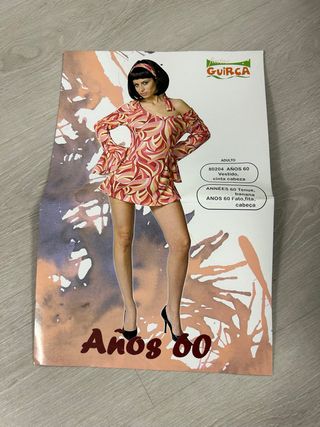 Disfraz Años 60 Guirca Talla Única Mujer