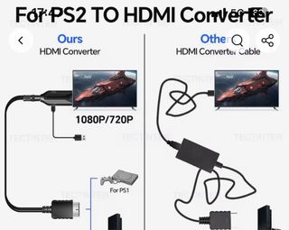 Cable convertidor a HDMI compatible con PS1 y PS2