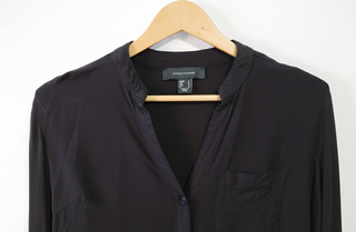 Camisa Negra Manga Larga Talla S Mujer