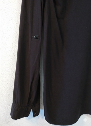 Camisa Negra Manga Larga Talla S Mujer