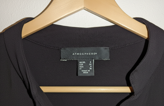 Camisa Negra Manga Larga Talla S Mujer