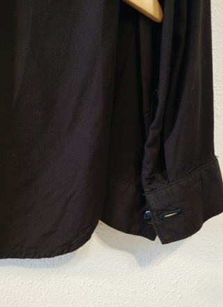 Camisa Negra Manga Larga Talla S Mujer