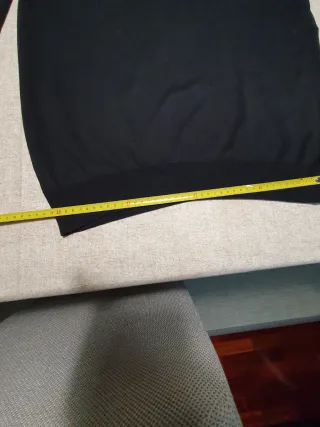 Jersey punto hombre negro talla L