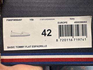 Alpargatas Tommy Hilfiger Beige/Blanco rot