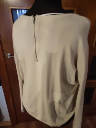 Jersey Algodón Beige Talla 50 Nuevo