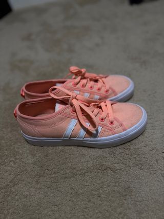 Adidas Zapatillas Deportivas Rosa y Blancas
