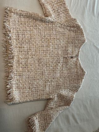 Top punto Zara perlas talla L