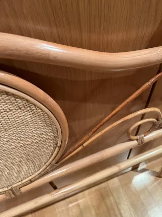 Cabezal Cama Bambú y Ratán 135cm