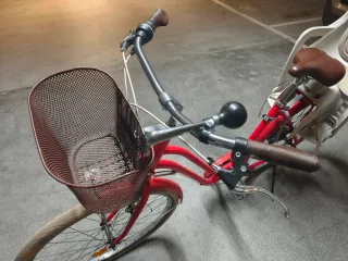 Bicicleta Paseo Elops 520 con Silla Infantil