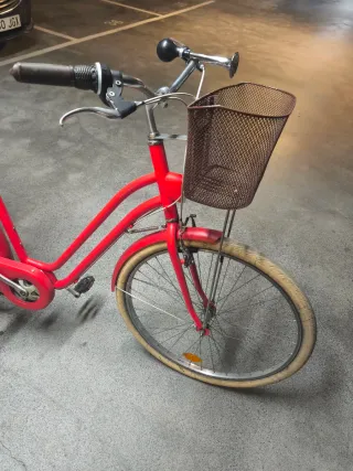 Bicicleta Paseo Elops 520 con Silla Infantil