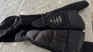 Chaqueta acolchada mujer negra