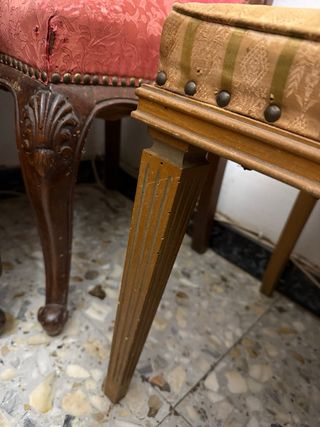 Sillas antiguas tapizadas para restaurar