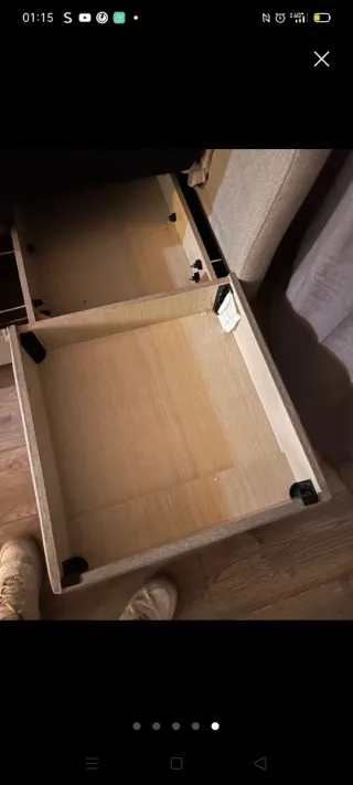 Sofá modular beige de tela