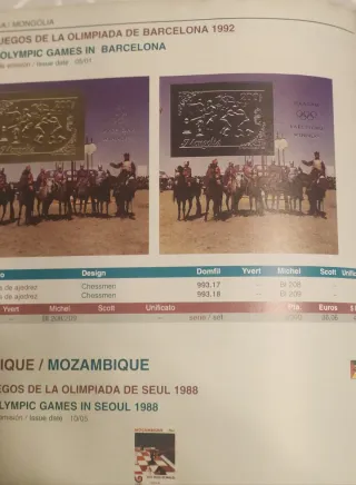 Catálogo Sellos Ajedrez Mundial