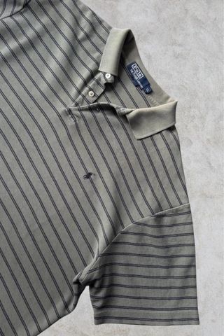 Polo Ralph Lauren Verde Rayas Talla XL