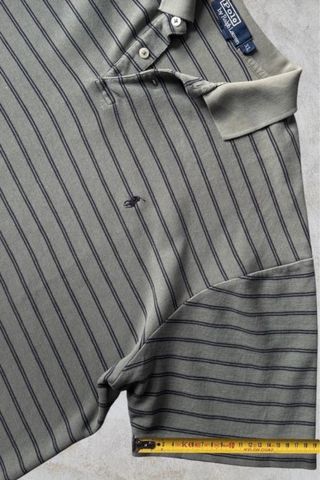 Polo Ralph Lauren Verde Rayas Talla XL