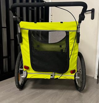 Carro para perros/bicicleta verde