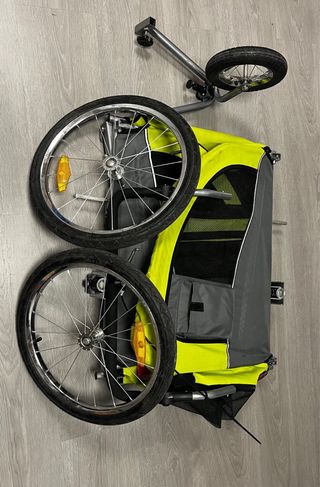 Carro para perros/bicicleta verde