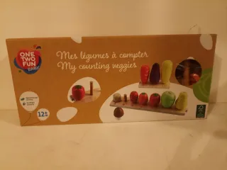 Juego madera: Aprende a contar vegetales