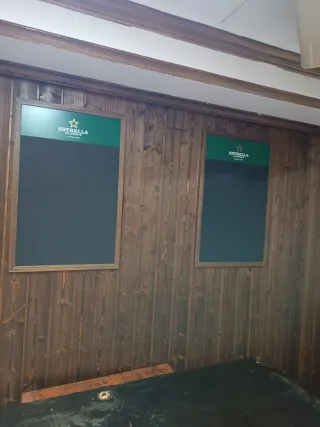 Pizarra bar