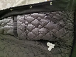 Giacca college uomo nera e rossa