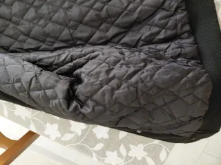 Giacca college uomo nera e rossa