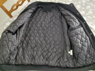 Giacca college uomo nera e rossa