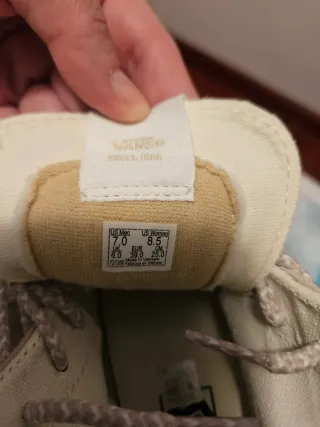 Vans cremas piel talla 39